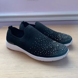 Kelly & Katie Valdina Rhinestone Slip-On Sneakers | Black